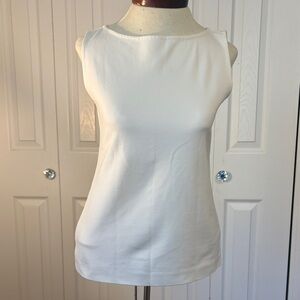 Ann Taylor XSP Classic Sleeveless White Tank Top - Women's